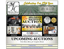 Tablet Screenshot of mcafeeauctionservice.com